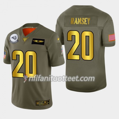 Miesten Los Angeles Rams NFL Pelipaita Jalen Ramsey 20 Nike 2019 Salute to Service 100th